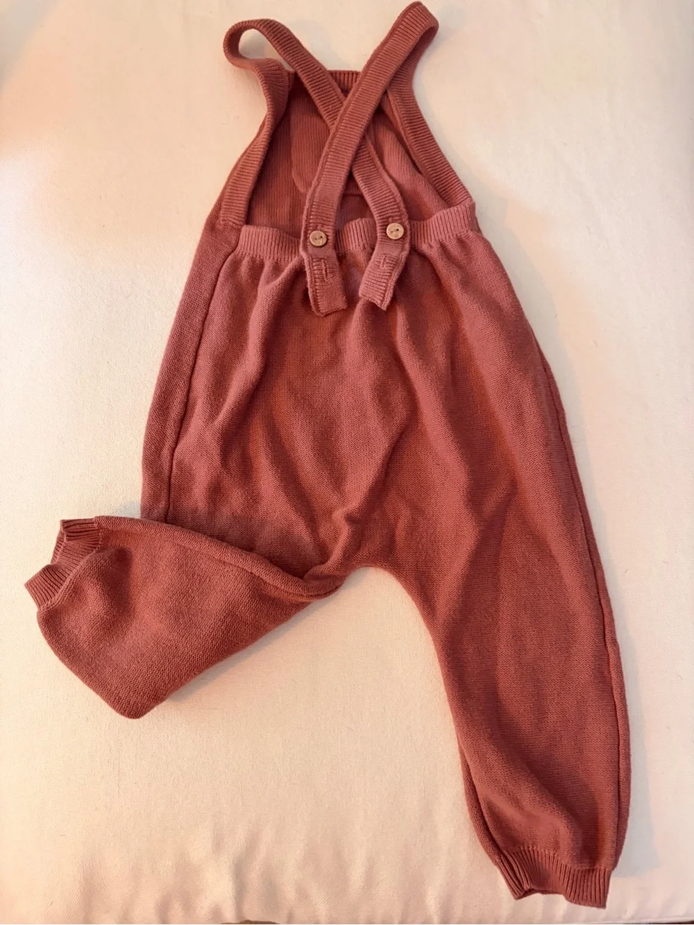 Quincy Mae knit overalls